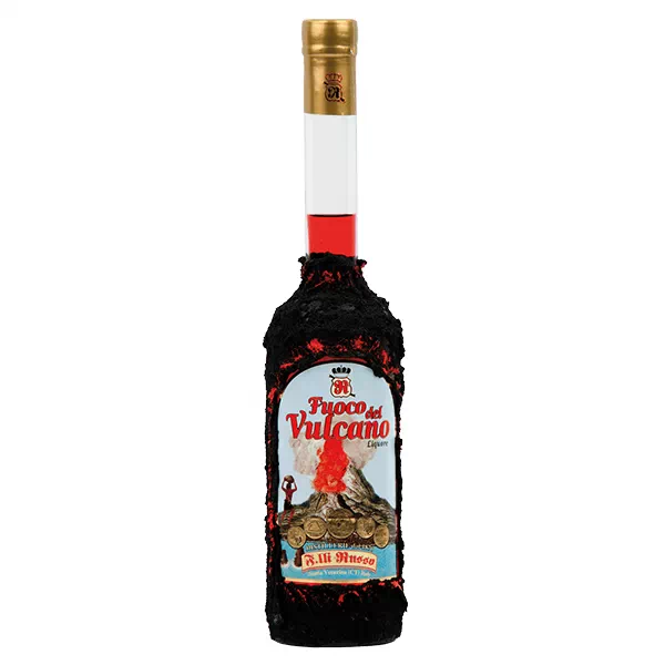 Liquore Fuoco del Vulcano, ricoperto di lava