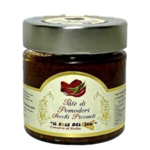 barattolo di pomodori secchi piccanti